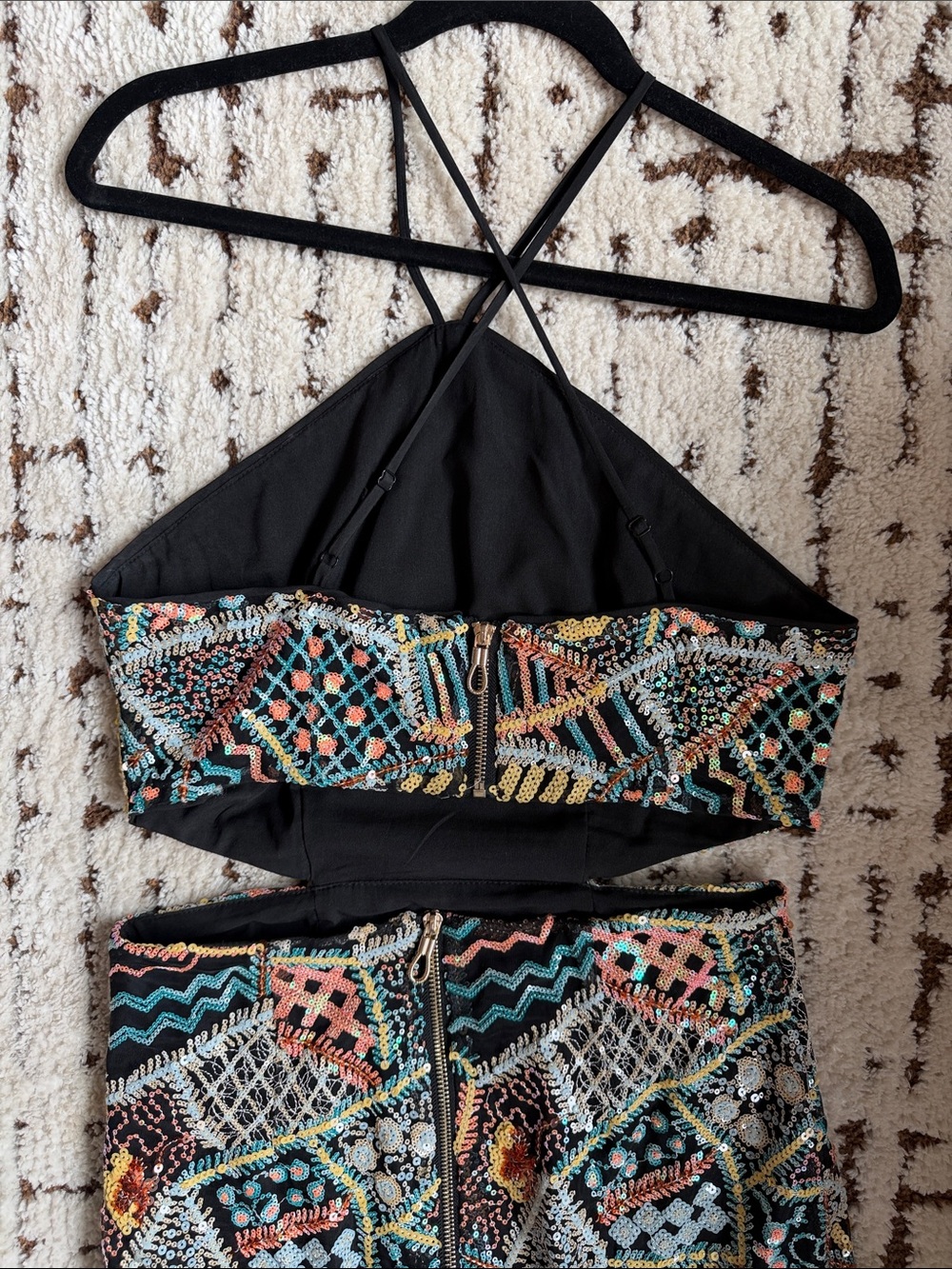 Elliatt x Free People Mauritius Sequin Midi Dress - Size M - Picture 7 of 11